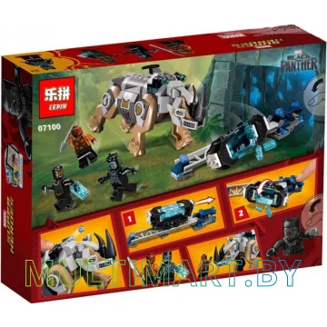 Конструктор Lepin 07100 Поединок с Носорогом (257 деталей)